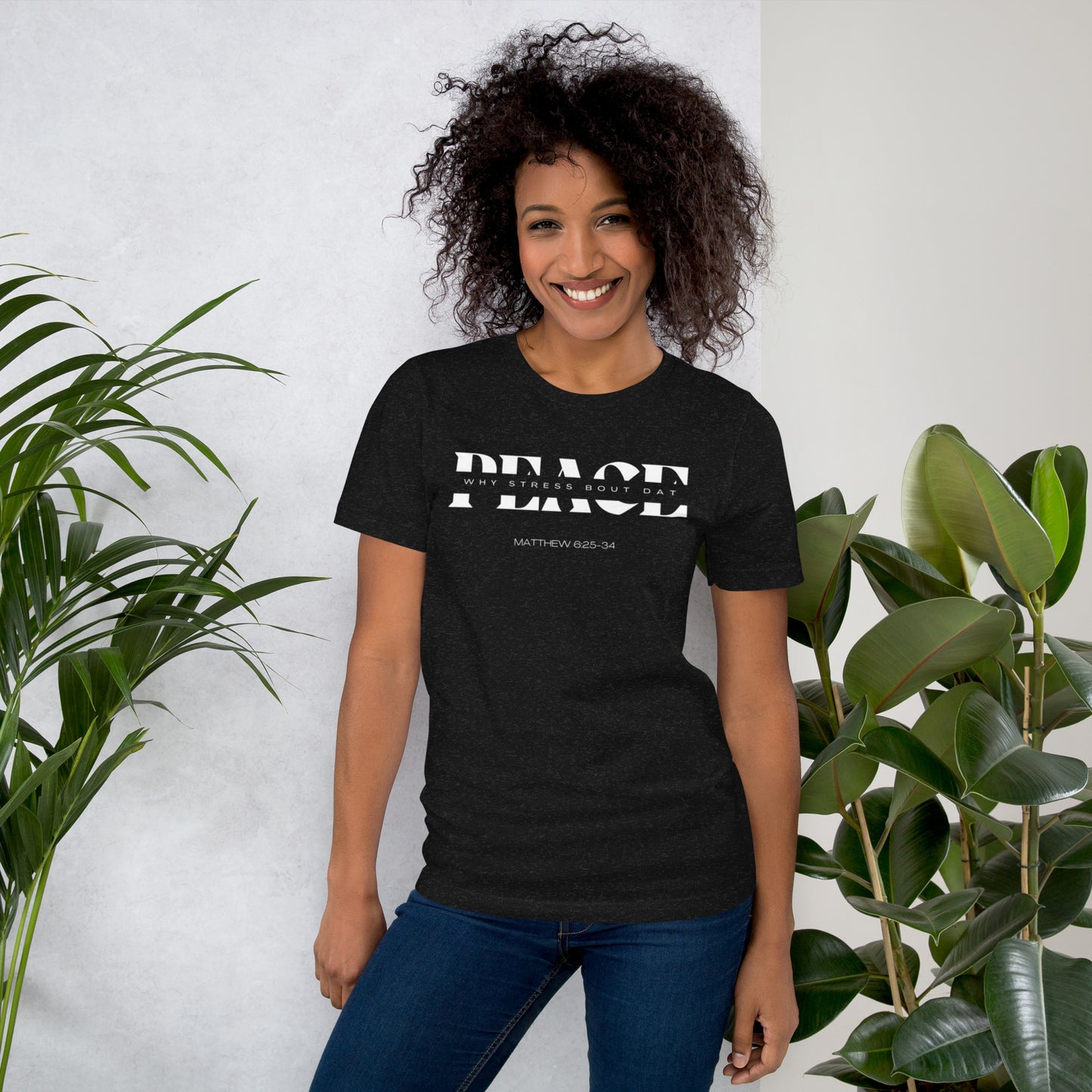 PEACE Unisex t-shirt (MATTHEW 6:25-34)