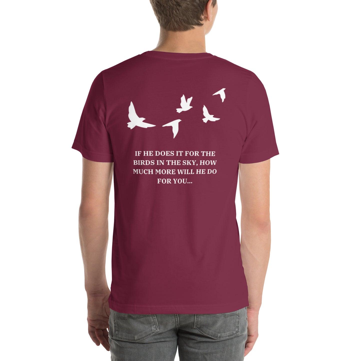 PEACE Unisex t-shirt (MATTHEW 6:25-34)
