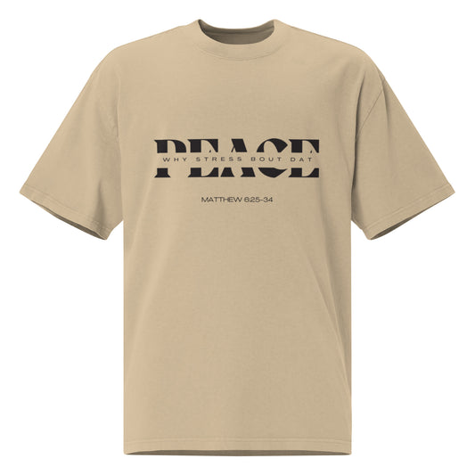 Oversized faded t-shirt(Matthew 6:25-34)